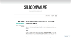 Desktop Screenshot of blog.siliconvalve.com