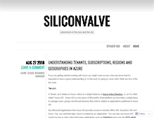 Tablet Screenshot of blog.siliconvalve.com